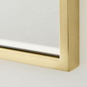 Cadre en alliage d'aluminium <span class=keywords><strong>Miroir</strong></span> de chambre à coucher design arqué sur pied Miroirs muraux décoratifs modernes hauts au sol - Product Image 6