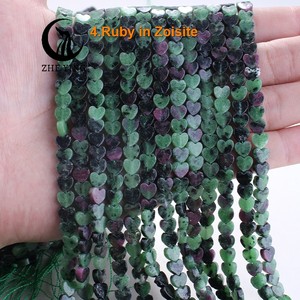 Zhe Ying 6m perles de <span class=keywords><strong>pierre</strong></span> en forme de coeur en gros <span class=keywords><strong>pierre</strong></span> gemme naturelle coeur plat perle <span class=keywords><strong>pierre</strong></span> pour la fabrication de bijoux à bricoler soi-même - Product Image 3