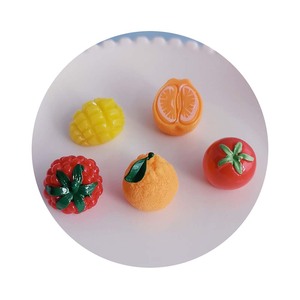 3D frutas resina cabujón Kawaii simulación naranja Mango DIY Scrapbooking joyería encantos Dolly casa Accesorios - Product Image 6