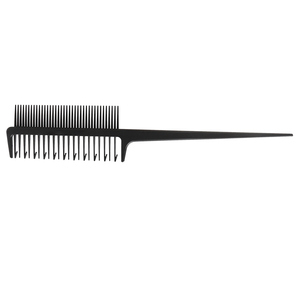 Thợ Cắt Tóc Salon Tóc Chết Công Cụ Chống Tĩnh Tóc Pin Đuôi Làm Nổi Bật Lược Bàn Chải Sợi Carbon Lược - Product Image 6