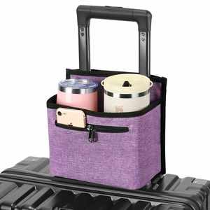 Soporte para tazas de viaje para equipaje, accesorio portátil con cremallera para maleta, para transportar bebidas, tazas de café y vasos térmicos. - Product Image 6