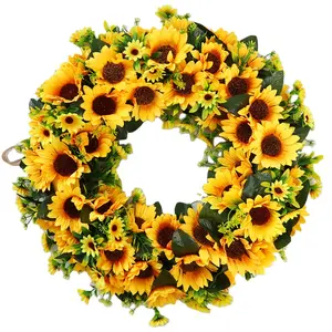 Festive Wedding Party Best Selling Sunflower Wreath Ladies Head Wear High Quality Ornament