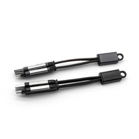 Câble de données USB 4-en-1 Type C vers Type C OEM, charge rapide PD 60W pour iPhone et fonction porte-clés, compatible ordinateur