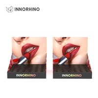 Artcard cartone personalizzato stampa a colori rossetto cosmetico scatola di visualizzazione in carta ondulata inserto vassoio PDQ tenere INNORHINO