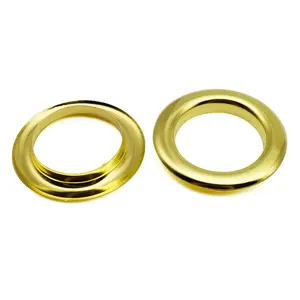 Toptan 30mm 40mm 50mm büyük boy Metal Grommet kuşgözü yüzük pencere perde aksesuarları için