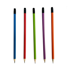 Vente en gros Croquis en bois de peuplier HB écologique <span class=keywords><strong>Dessin</strong></span> Apprentissage Crayons standard Conception triangulaire Logo personnalisé Gomme lumineuse - Product Image 3