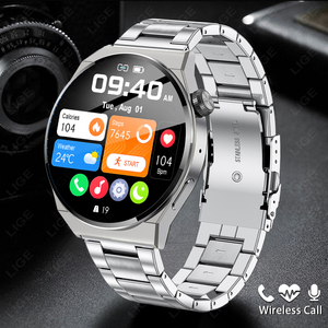 <span class=keywords><strong>Lige</strong></span> BW0403 Llamada inalámbrica <span class=keywords><strong>Smartwatch</strong></span> 360*360 Visión impactante Al Asistente de voz <span class=keywords><strong>IP67</strong></span> Reloj inteligente de marcación personalizada a prueba de agua para hombres - Product Image 2