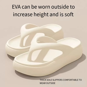 Sandales d'été pour femmes, tongs souples en EVA, antidérapantes, imperméables, pantoufles de plage pour l'extérieur - Product Image 2