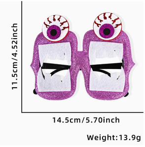 Gafas de Halloween Divertidas con Diseño de <span class=keywords><strong>Fantasma</strong></span>, Calabaza y Murciélago para Niños, Ideales para Parques de Diversiones, Centros Comerciales y Noches de Halloween, Monturas de Gafas para Fotos - Product Image 1