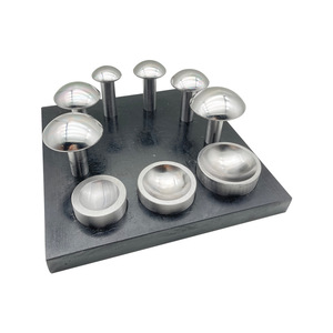Grande 9 pezzi nido incudine oro e argento rame anello di stampaggio campana per fare strumento rotondo nido incudine rotondi punzoni a timbratura - Product Image 1