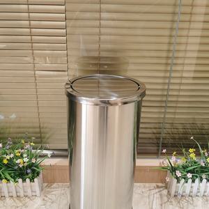 धातु कचरा बिन होटल लॉबी स्टेनलेस स्टील अधिकतम इनडोर कार्टन बॉक्स अनुकूलित ब्रश स्थायी भंडारण बाल्टी ग्राहक लोगो - Product Image 6