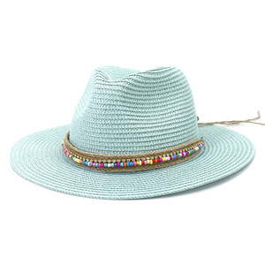 Nuevo Sombrero Fedora de Paja de Secado Rápido para Mujer 2026, Sombrero Panamá Unisex con Logo para Mujer - Product Image 1