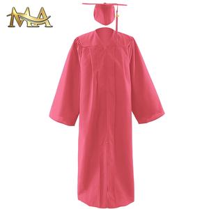 Abito di laurea classico Unisex personalizzato e berretto per adulti università per celebrare abiti di laurea neri blu reale opachi - Product Image 5