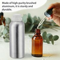 Bouteille en aluminium de 500 ml, 1 L, pour réactifs liquides, produits chimiques, avec joint de couvercle interne, 50 ml, 250 ml, emballage personnalisé en métal pour parfum