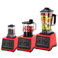 Blender Meja Jewin Electrical 8 in 1 3L 9500W Bebas BPA dengan 15 Kecepatan & Fungsi Pulse, Casing Plastik & Chopper