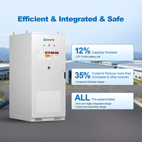 Système de stockage d'énergie de batterie extérieur tout-en-un avec refroidissement par air, 300 kW, 500 kW, 261 kWh avec onduleur hybride 220 V pour usage commercial