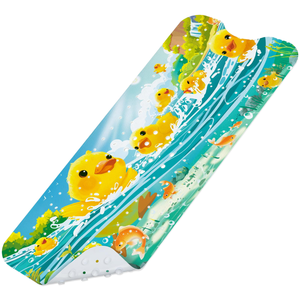Tapis de bain en PVC jaune SHUCHING pour baignoire, antidérapant, 40x16 pouces - Product Image 1