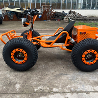 Go-Kart Todoterreno - Go-Kart Eléctrico de Pedales Recomendado para Adultos, Freno Hidráulico para Exteriores, Carga de 150 kg, 48V 1000W