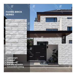 <span class=keywords><strong>Brique</strong></span> <span class=keywords><strong>de</strong></span> revêtement flexible, légère et sûre, écologique Carreaux <span class=keywords><strong>de</strong></span> porcelaine douce Décoration extérieure École Villa Revêtement mural <span class=keywords><strong>Brique</strong></span> - Product Image 1