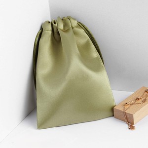 Elegant Eco-Friendly Satin Drawstring Pouch Soft Silk Jewelry Earrings Dustproof <strong>Packaging</strong> for Gifts <strong>Textile</strong> <strong>Packaging</strong> - Product Image 4