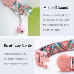 UFBemo sabuk pemisah gesper pengaman desain personal gaya panas bel kerah kucing kerah hewan peliharaan - Product Image 5