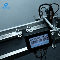 Impresora de Inyección de Tinta en Línea 4POLETECH de 5 Pulgadas, Máquina de Impresión de Etiquetas Digitales, Logotipos, Fechas y Números de Lote en Metal, Botellas y Ensamblajes