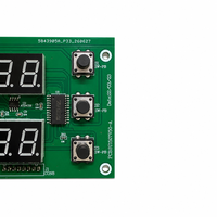 Carte de contrôle numérique à double LED pour thermostat et minuterie avec boutons et voyants lumineux pour équipement de chauffage industriel