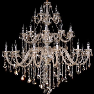 Lampu Kristal Lilin Mewah LED untuk Langit-langit Lobi Aula Pernikahan Tradisional Eropa yang Dikustomisasi - Product Image 6