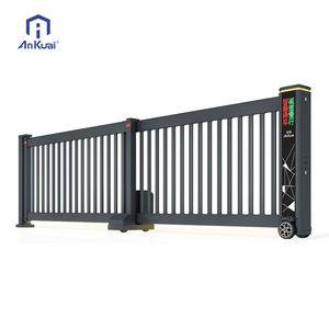 Porte coulissante automatique d'entrée principale de sécurité forte personnalisée porte coulissante télescopique d'accès automatique de voiture - Product Image 1