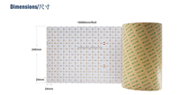 10 mètres de longueur feuille de LED panneau de rétroéclairage LED Flexible DC24V 410 LED par mètre en 10000*240mm pour la publicité de rétroéclairage