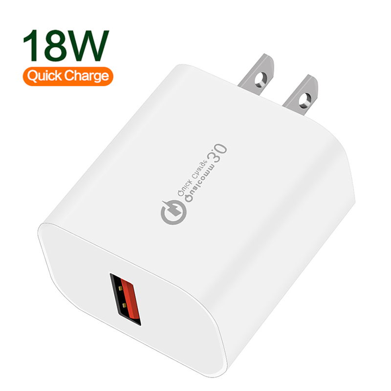 Быстрая зарядка зарядное устройство для США мобильный телефон для Samsung один порт USB настенное зарядное устройство для iPhone QC3.0 Быстрая зарядка зарядное устройство