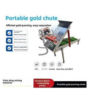 Piccola Scatola di Lavaggio Mobile Idraulica per Oro, Attrezzatura Portatile per la Ricerca dell'Oro, Macchina per l'Estrazione dell'Oro da Fiumi e Fossi, per Uso in Campo - Product Image 2