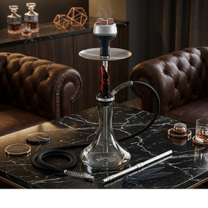 Ensemble complet de chicha de haute qualité avec accessoires en acier inoxydable pour bar, chicha avec bol en silicone - Product Image 2