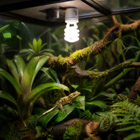 Luckyherp T4 15W UVB5.0 7000K Lampe fluorescente compacte en verre spirale écologique avec une durée de vie de 8000 heures pour les reptiles