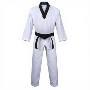 Kimono BJJ personnalisé style WT, 65% polyester, 35% coton, léger, séchage rapide, respirant, tenue d'entraînement de karaté pour adultes - Product Image 1