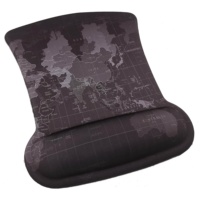 Tapis de souris en mousse à mémoire de forme pour repose-poignet de souris avec base en caoutchouc antidérapante pour ordinateur portable Mac Gaming Tapis de souris de bureau