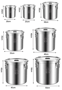 Marmite de transport de liquides moderne en acier inoxydable 304, seau à lait, récipient alimentaire, baril, compatible lave-vaisselle - Product Image 2