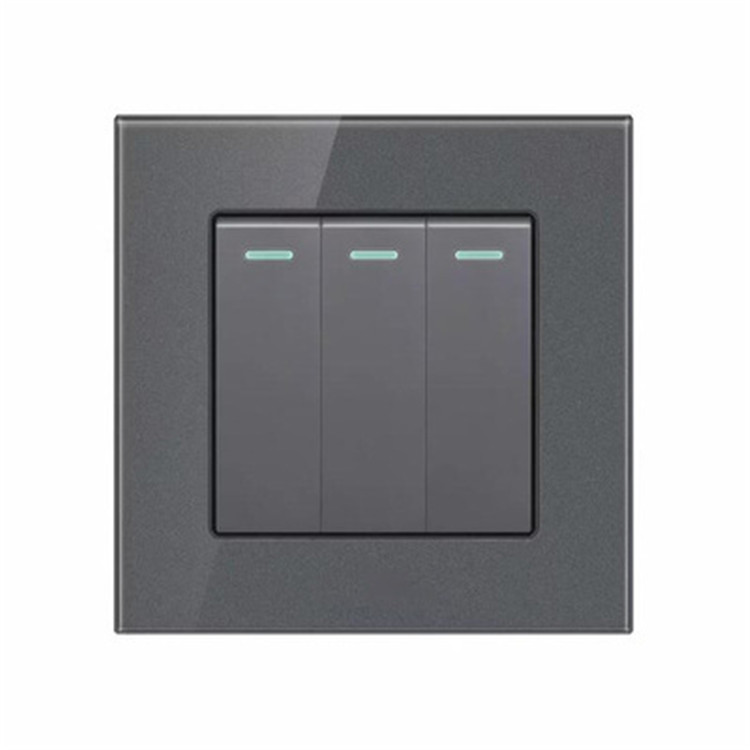 20A High Power 45A Tempered Glass British Dingdong Doorbell 13A Feishu Exhaust Fan Wall Switch Panel