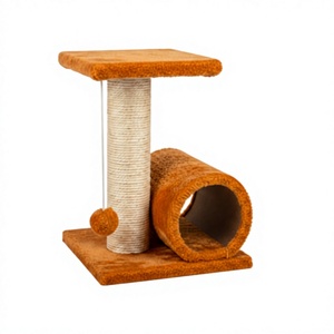 High-quality Classic Jute <b>Scratching</b> Post Play Island Fluffy for <b>Cats</b> and Kittens Eco-Friendly & Durable All Breeds & Sizes - Product Image 1