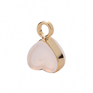 Heart-Shaped <b>Stud</b> <b>Earrings</b> Gold Plated Silicone Back Inserts For Jewelry Making Unisex Everyday Wear - Product Image 5