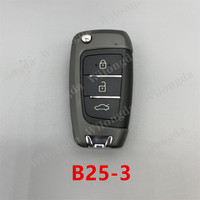 Clé télécommande KEYDIY série B KD B25 B27-3 B27-4 B28 B29 B30 METAL B33 B34 pour KD900 KD-X2 KD-MAX Noir/Argent