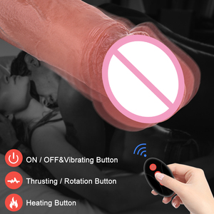 Dildo gonflable réaliste avec design réaliste et testicules pour la masturbation féminine et les aventures intimes - Product Image 5