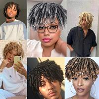 Pezzi di Extension per Capelli Afro Americani ed Europei, Resistenti alle Alte Temperature, in Bobina Piccola, Neri, per Dreadlock e Toupet
