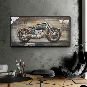 Soggiorno Decor <span class=keywords><strong>moto</strong></span> Vintage Canvas poster Picture Home Decor Racing Interior <span class=keywords><strong>moto</strong></span> abstract vintage artt painting - Product Image 2