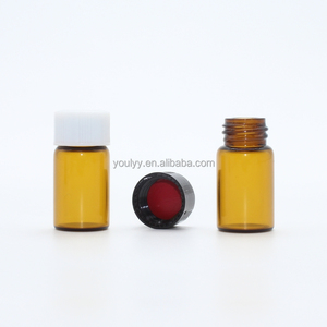 2ml 5ml 7ml 10ml <span class=keywords><strong>20ml</strong></span> hổ phách chai thủy tinh lọ với PP nhựa nắp vặn - Product Image 2