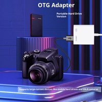 Adaptador OTG con Función C para Teléfonos Móviles Chenghongshun, Alimentado por CA, Conexión USB para Memoria Flash, Disco Duro Móvil, Micrófono, Multiusos