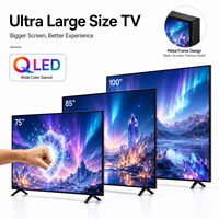 Téléviseur intelligent QLED 4K de 85 pouces en gros, grand écran pour bars sportifs, restaurants, clubs, hôtels et usage commercial et de divertissement