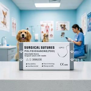 Suturas veterinarias con aguja PDO <span class=keywords><strong>PDS</strong></span> 910, hilo quirúrgico absorbible de poliglactina PGA, desechable y de uso médico. - Product Image 6
