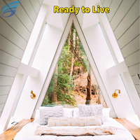 Maison préfabriquée Tiny House Villa, structure en acier léger, chambre, salle de bain, cuisine, design moderne, écologique, solution clé en main pour les stations balnéaires