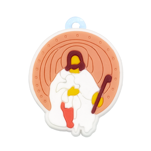 Chaveiros 2D de Borracha com Suporte para Moedas, Figuras de <span class=keywords><strong>Anime</strong></span> e Desenhos Animados, com Gravação em Relevo e Impressão, Temática Religiosa, para Chaves de Carro de Homens e Fãs - Product Image 5